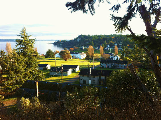 Trails overlooking Port Townsend at Fort Worden